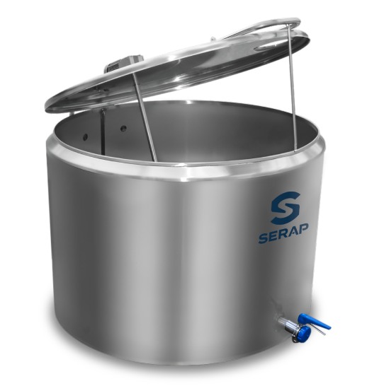 PRV - Tanque Resfriador de Leite Aberto em Inox