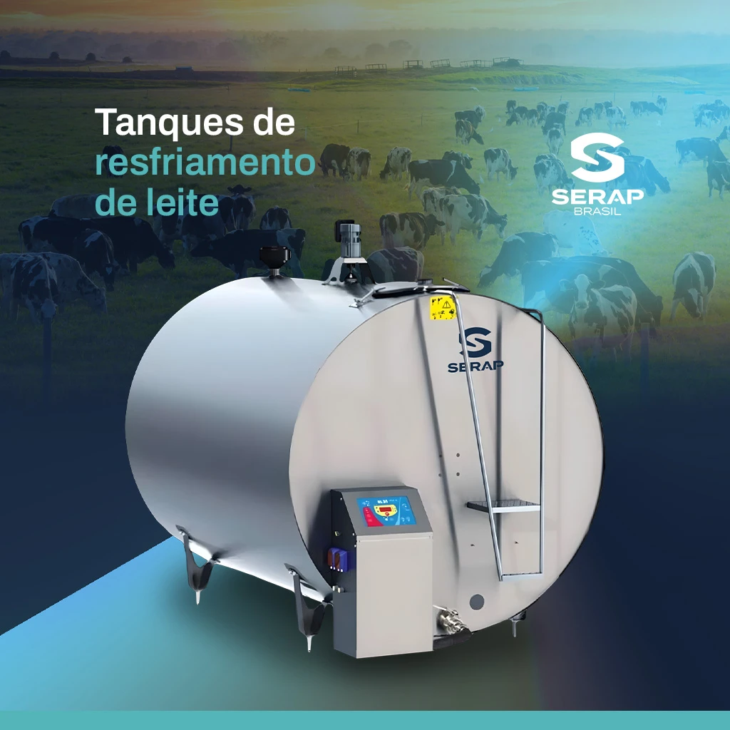 Limpeza CIP para tanques de resfriamento de leite